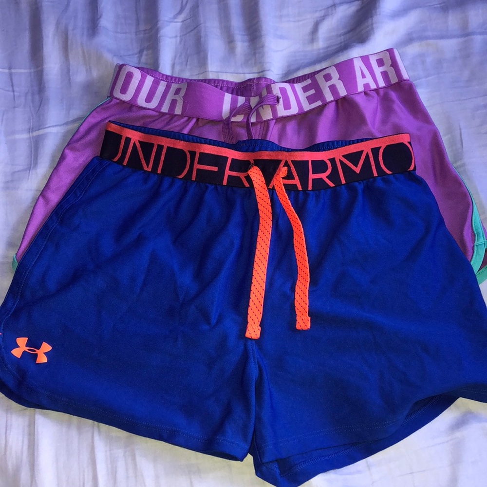 2 Pairs Girls Youth Loose “Play Up” Shorts